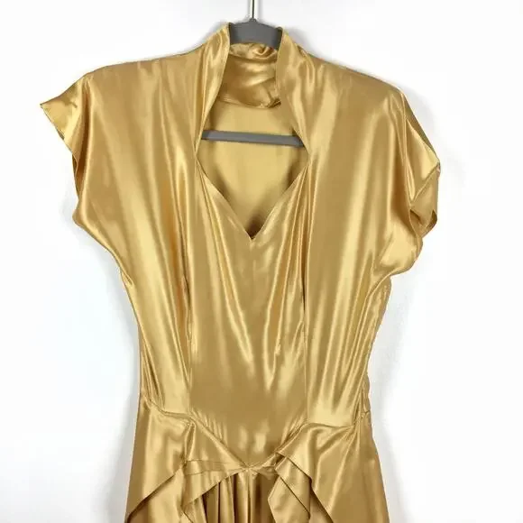 Vintage gold cocktail dress unique rare size XS/S Vintage gold cocktail dress unique rare size XS/S